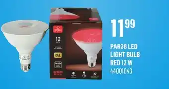 Canac PAR38 LED Light Bulb Red 12 W offer