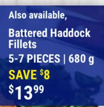 M & M Food Market Battered Haddock Fillets offer