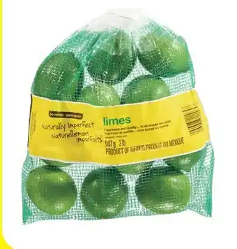 Wholesale Club NO NAME NATURALLY IMPERFECT LIMES, 907 g offer