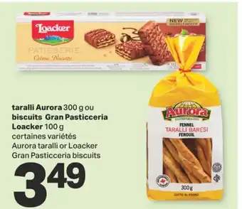 L'Intermarché TARALLI 300 G OU BISCUITS GRAN PASTICCERIA, 100 G offer