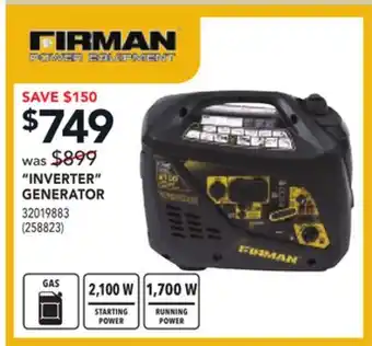 RONA FIRMAN INVERTER GENERATOR offer