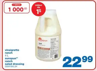 Wholesale Club vinaigrette ranch offer