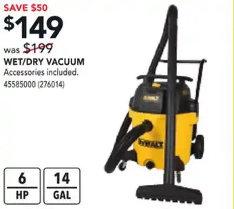 Réno Dépôt DEWALT WET/DRY VACUUM offer