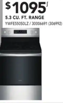 Réno Dépôt WHIRLPOOL 5.3 CU. FT. RANGE offer