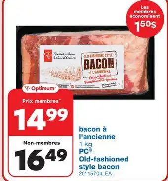 Wholesale Club BACON À L'ANCIENNE PC, 1 kg offer