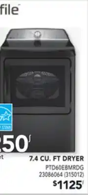 Réno Dépôt GE PROFILE 7.4 CU. FT DRYER offer