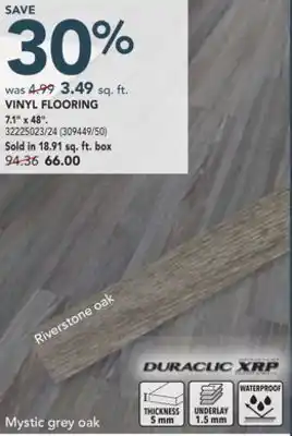 Réno Dépôt DURACLIC VINYL FLOORING 7.1 x 48 offer