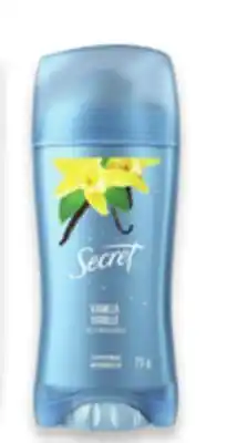 Walmart Secret Antiperspirant 73 g offer