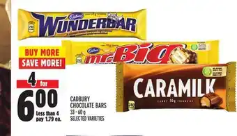 Metro CADBURY CHOCOLATE BARS offer