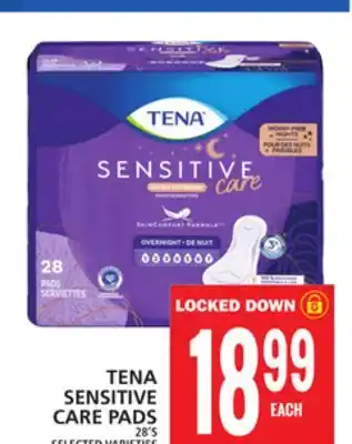 Food Basics TENA SENSITIVE CARE PADS offer