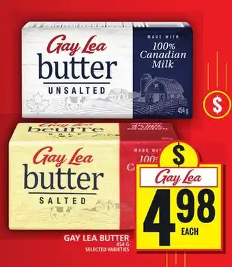 Food Basics GAY LEA BUTTER offer