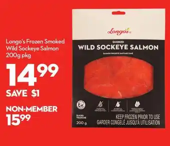 Longo's Longo's Frozen Smoked Wild Sockeye Salmon offer