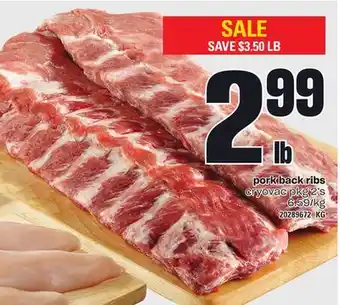 Loblaws PORK BACK RIBS, 2's offer
