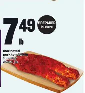 Loblaws MARINATED PORK TENDERLOIN offer