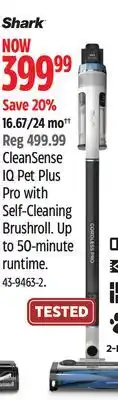 Canadian Tire Shark CleanSense IQ Pet Plus Pro with Self-Cleaning Brushroll offer