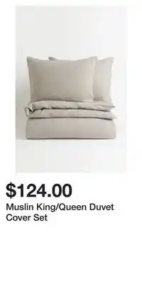 H&M Muslin King/Queen Duvet Cover Set offer
