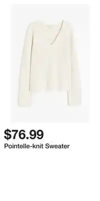 H&M Pointelle-knit Sweater offer
