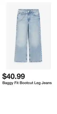 H&M Baggy Fit Bootcut Leg Jeans offer