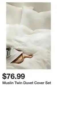 H&M Muslin Twin Duvet Cover Set offer