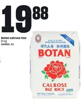 Loblaws BOTAN CALROSE RICE, 8 kg offer