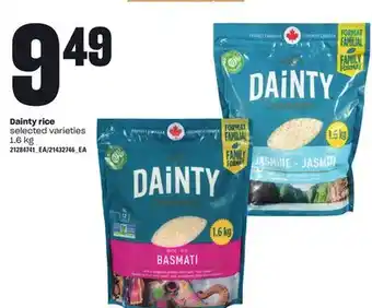 Loblaws DAINTY RICE, 1.6 kg offer