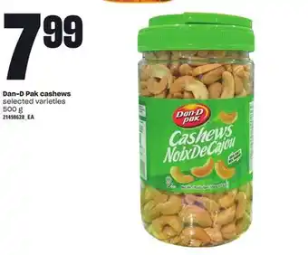 Loblaws DAN-D PAK CASHEWS, 500 g offer
