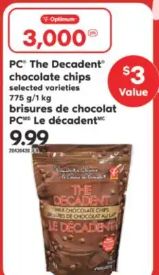 Valu-mart BRISURES DE CHOCOLAT PC LE DÉCADENT offer