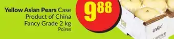 FreshCo Yellow Asian Pears Case Product of China Fancy Grade 2 kg offer