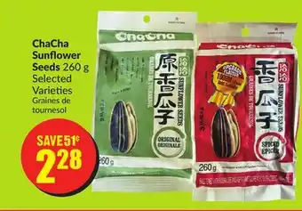 FreshCo ChaCha Sunflower Seeds 260 g Selected Varieties offer