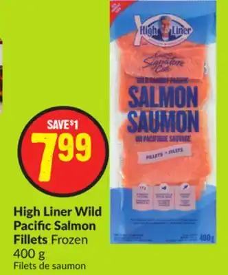 FreshCo High Liner Wild Pacific Salmon Fillets Frozen 400g offer