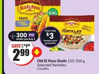 FreshCo Old El Paso Shells 125-334 g Selected Varieties offer