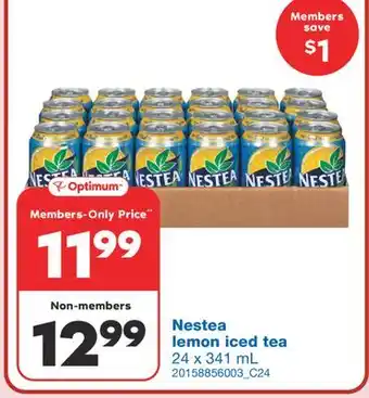 Wholesale Club NESTEA LEMON ICED TEA, 24 x 341 mL offer