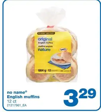 Wholesale Club NO NAME ENGLISH MUFFINS, 12 ct offer