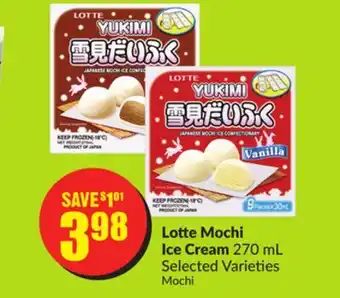 Chalo FreshCo Lotte Mochi Ice Cream 270 mL Selected offer