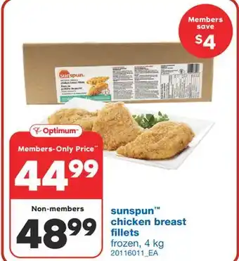 Wholesale Club CHICKEN BREAST FILLETS, 4 kg offer