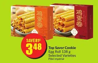 Chalo FreshCo Top Savor Cookie Egg Roll 138 g Selected Varieties offer