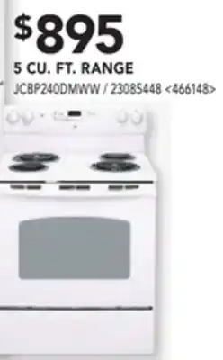 RONA GE 5 CU. FT. RANGE offer