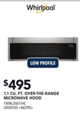 RONA 1.1 CU. FT. OVER-THE-RANGE MICROWAVE HOOD offer