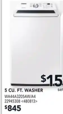 RONA SAMSUNG 5 CU. FT. WASHER offer