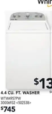 RONA WHIRLPOOL 4.4 CU. FT. WASHER offer