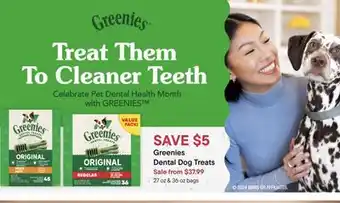 Petvalu Greenies Dental Dog Treats offer