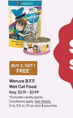 Petvalu Weruva B.F.F. Wet Cat Food offer