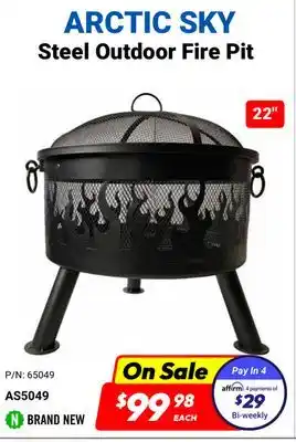 Factory Direct ARCTIC SKY 22 Steel Outdoor Fire Pit offer