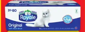 Walmart Royale Original or Velour Bathroom Tissue offer