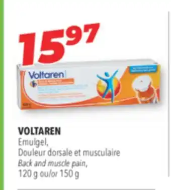 Familiprix VOLTAREN Back and muscle pain offer