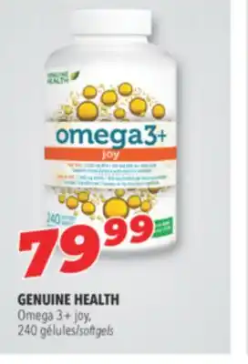 Familiprix GENUINE HEALTH Omega 3+ joy, 240 softgels offer