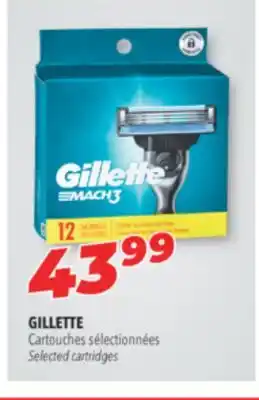 Familiprix GILLETTE Selected cartridges offer