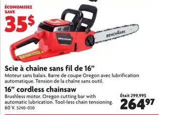 Home Hardware 16 Cordless Chainsaw offer