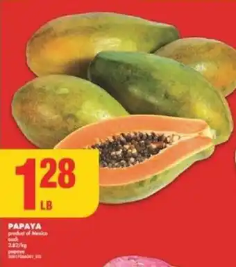 No Frills PAPAYA offer