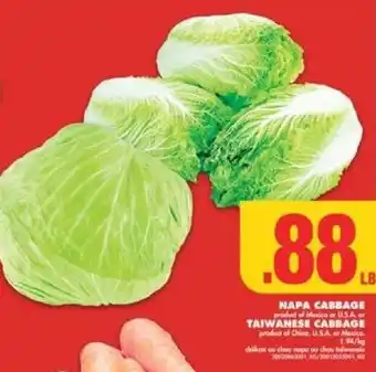 No Frills NAPA CABBAGE offer